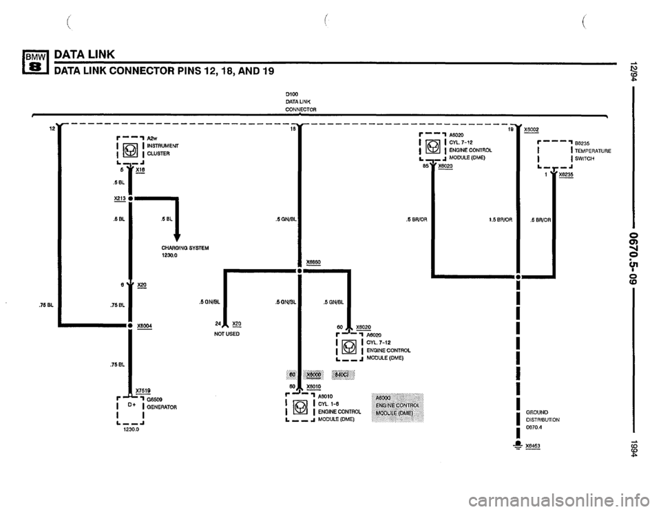 BMW 850csi 1994 E31 Electrical Troubleshooting Manual 