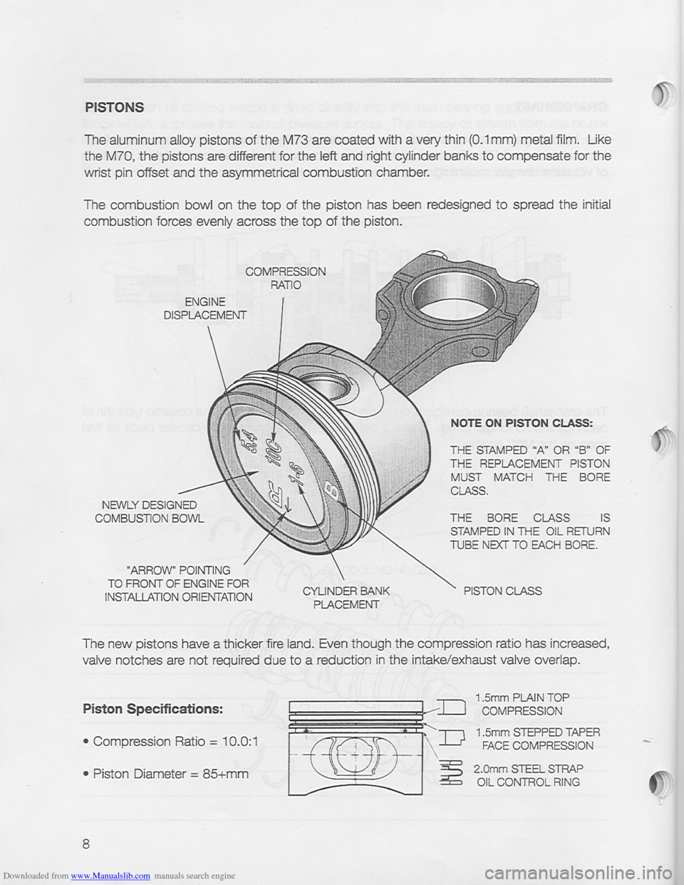 BMW 850i 1994 E31 M73 Training Reference Manual Downloaded from www.Manualslib.com manuals search engine   