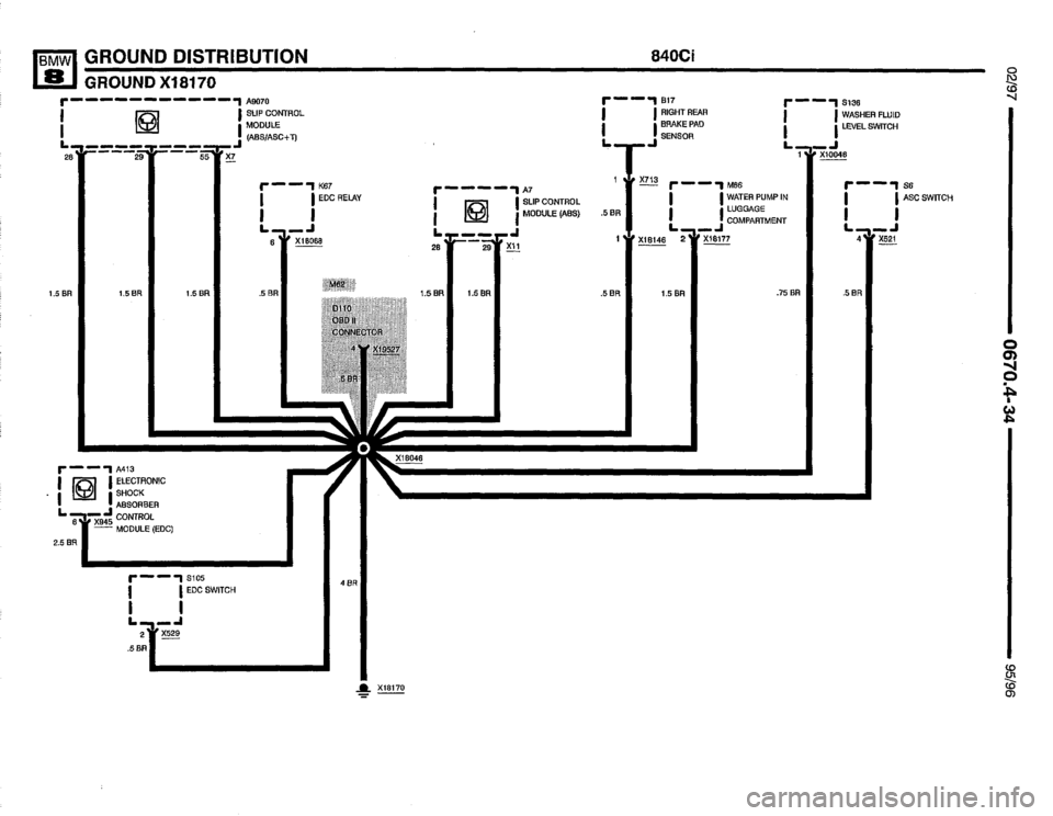 BMW 850csi 1995 E31 Electrical Troubleshooting Manual 