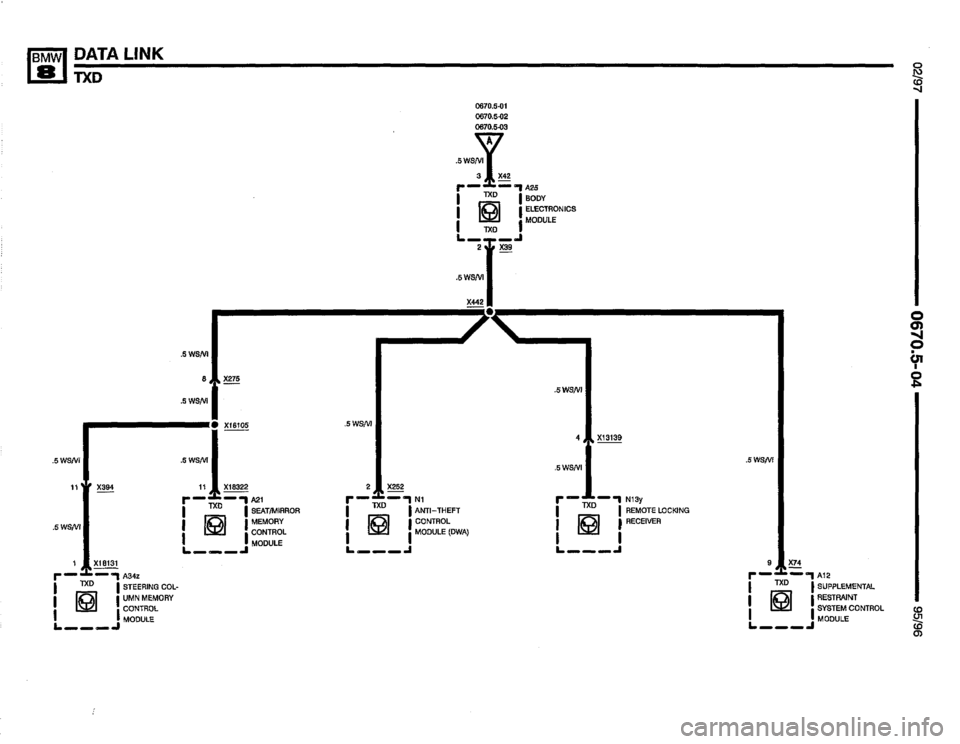 BMW 850csi 1995 E31 Electrical Troubleshooting Manual 