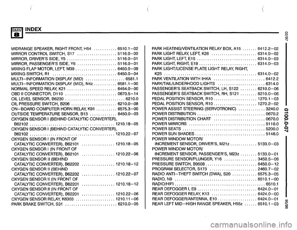 BMW 850csi 1995 E31 Electrical Troubleshooting Manual 