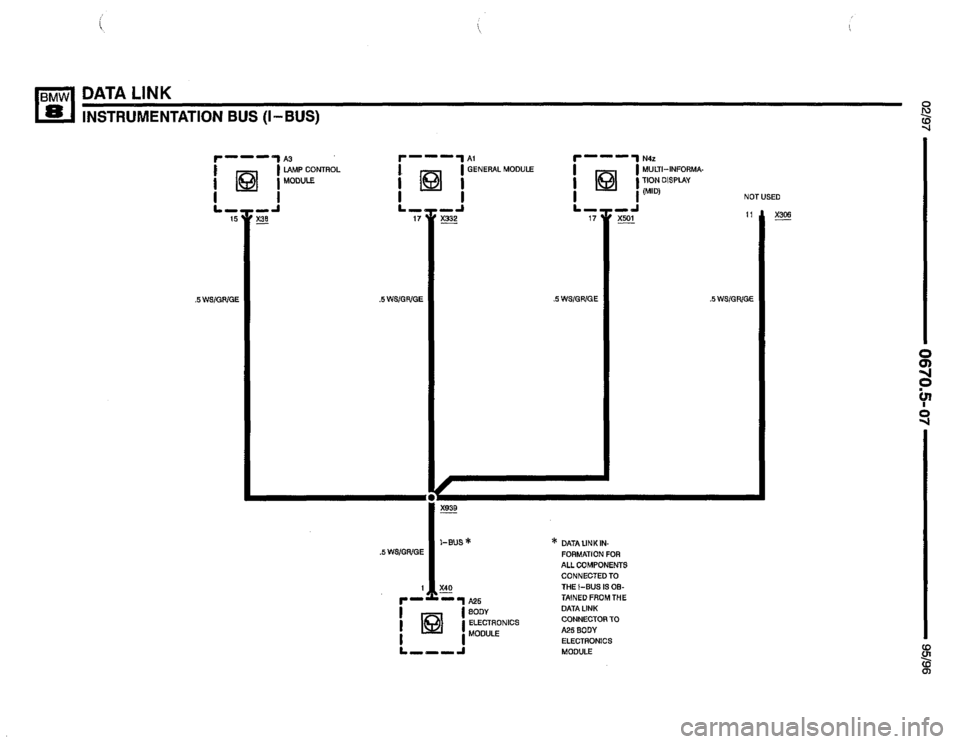 BMW 850csi 1995 E31 Electrical Troubleshooting Manual 
