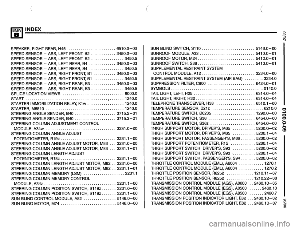 BMW 850csi 1995 E31 Electrical Troubleshooting Manual 