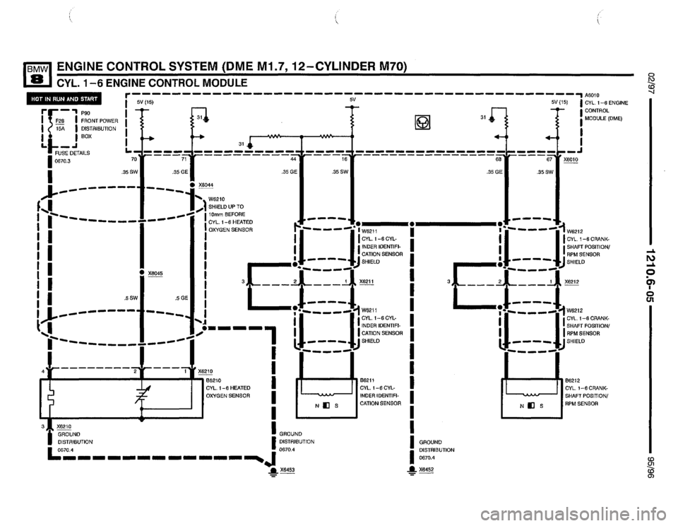 BMW 850csi 1995 E31 Electrical Troubleshooting Manual 