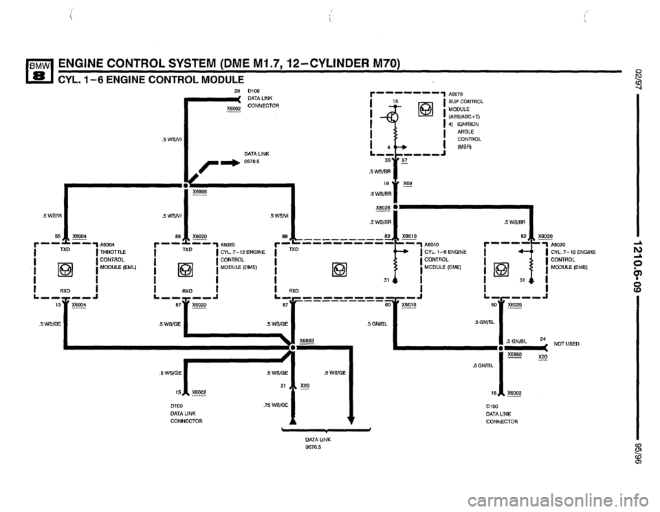 BMW 850csi 1995 E31 Electrical Troubleshooting Manual 
