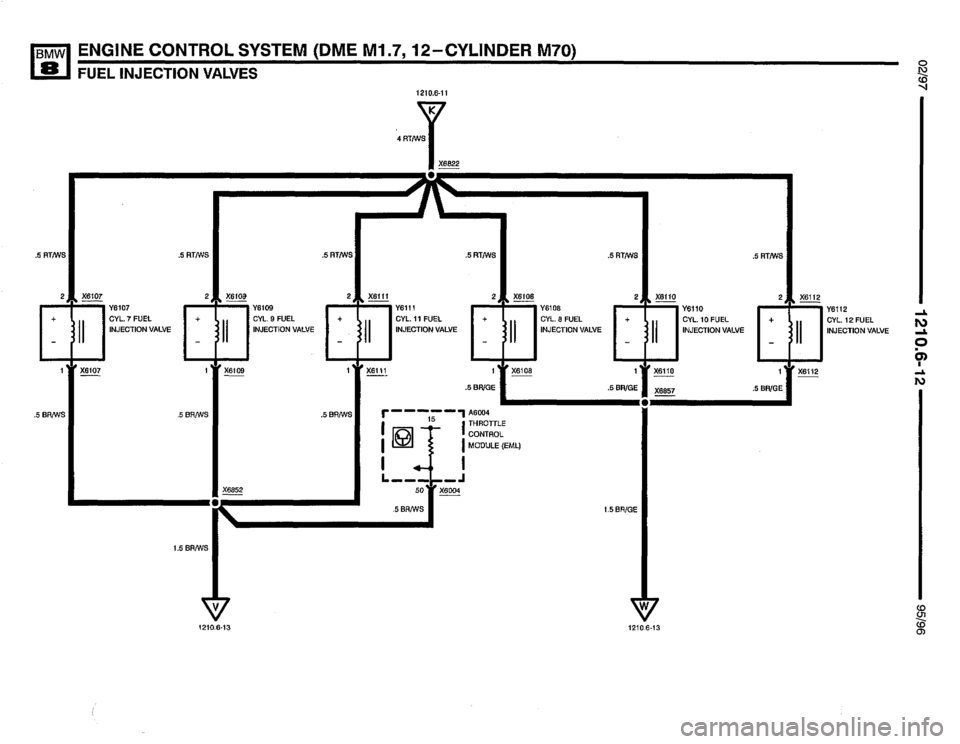 BMW 850csi 1995 E31 Electrical Troubleshooting Manual 