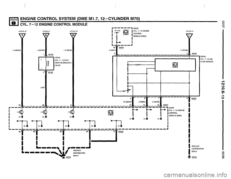 BMW 850csi 1995 E31 Electrical Troubleshooting Manual 