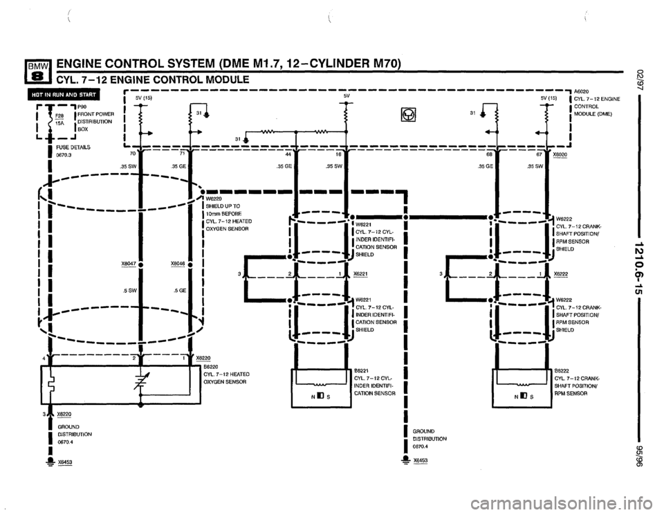BMW 850csi 1995 E31 Electrical Troubleshooting Manual 