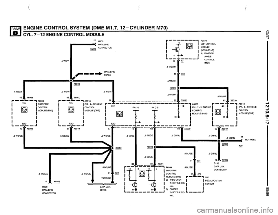 BMW 850csi 1995 E31 Electrical Troubleshooting Manual 
