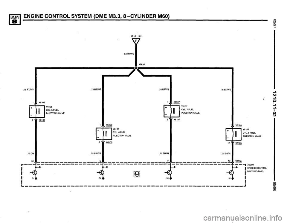 BMW 850csi 1995 E31 Electrical Troubleshooting Manual 