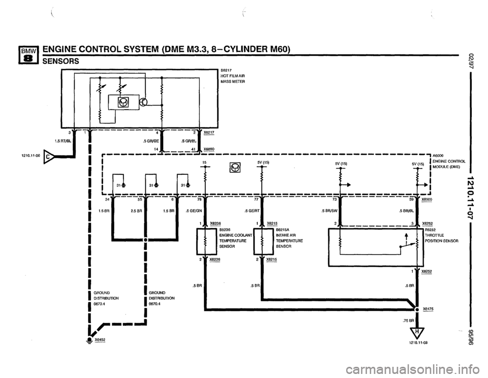 BMW 850csi 1995 E31 Electrical Troubleshooting Manual 