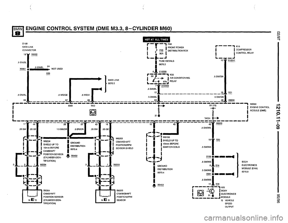 BMW 850csi 1995 E31 Electrical Troubleshooting Manual 