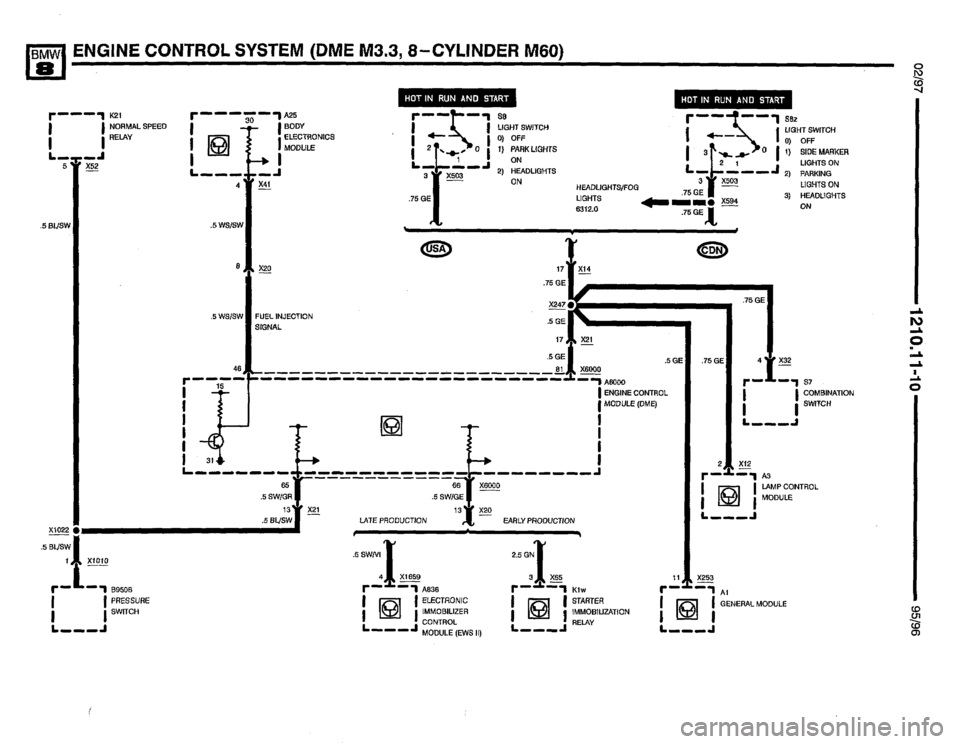 BMW 850csi 1995 E31 Electrical Troubleshooting Manual 