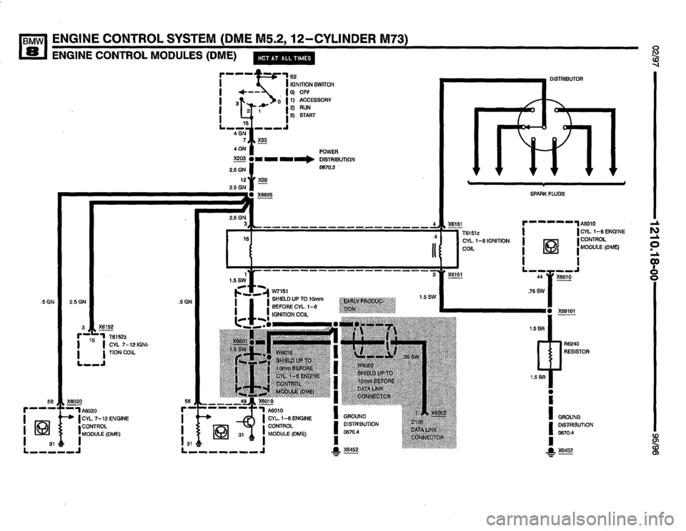 BMW 850csi 1995 E31 Electrical Troubleshooting Manual 