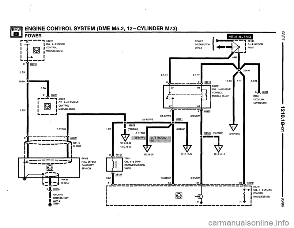BMW 850csi 1995 E31 Electrical Troubleshooting Manual 