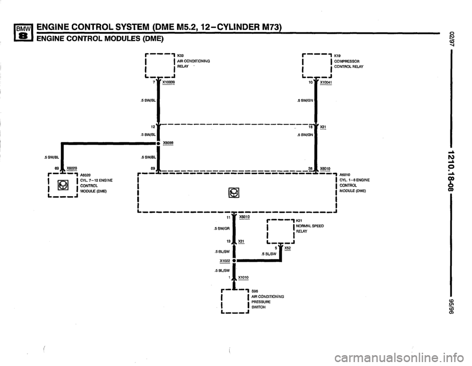 BMW 850csi 1995 E31 Electrical Troubleshooting Manual 
