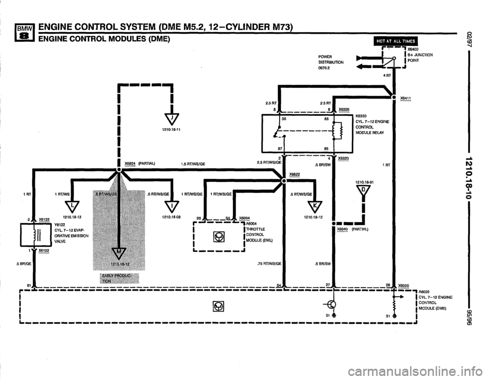 BMW 850csi 1995 E31 Electrical Troubleshooting Manual 