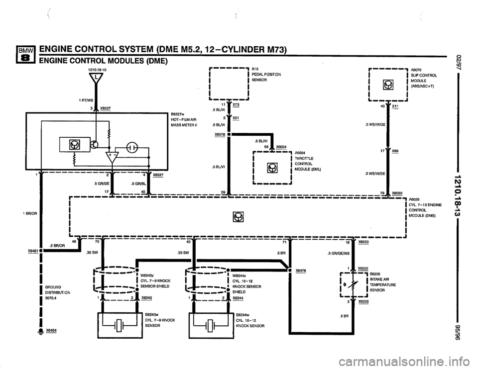 BMW 850csi 1995 E31 Electrical Troubleshooting Manual 