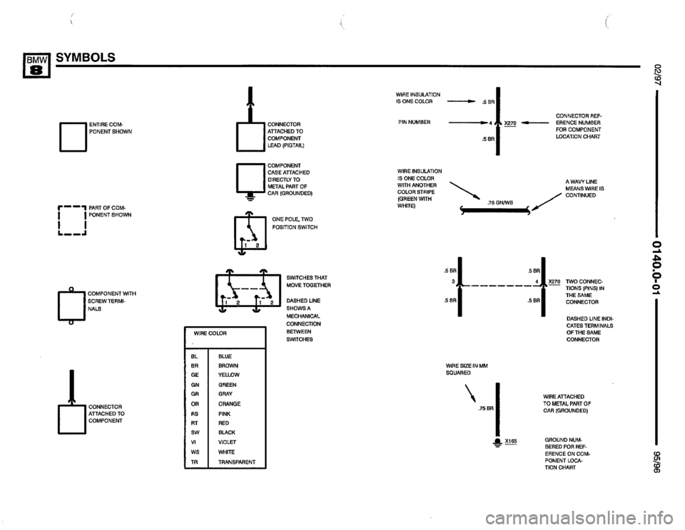 BMW 850csi 1995 E31 Electrical Troubleshooting Manual 