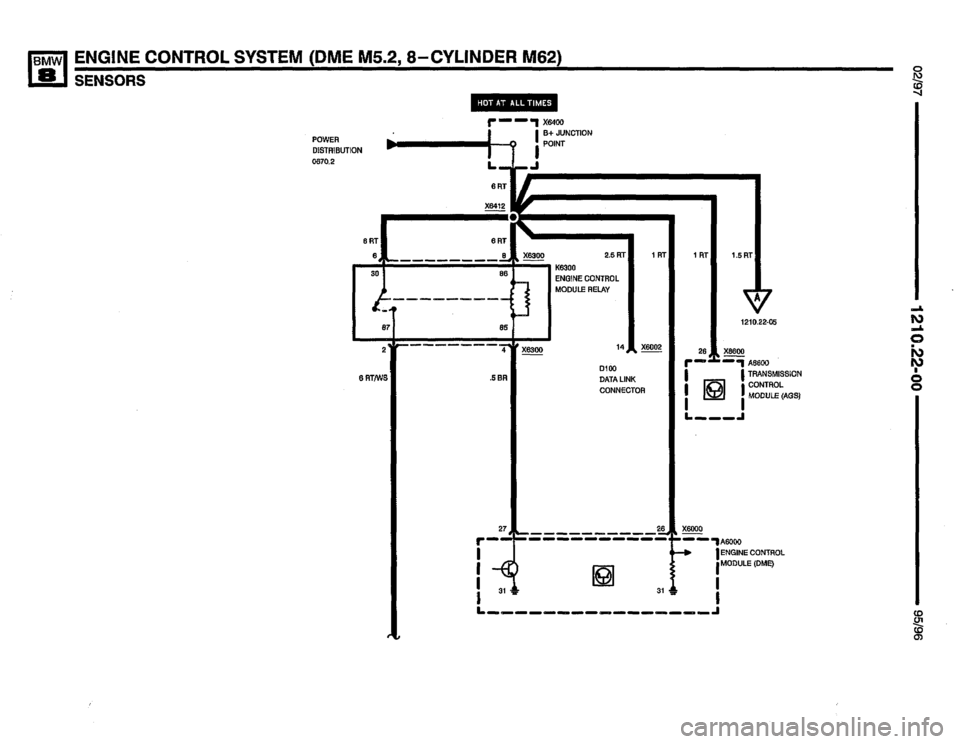 BMW 850csi 1995 E31 Electrical Troubleshooting Manual 