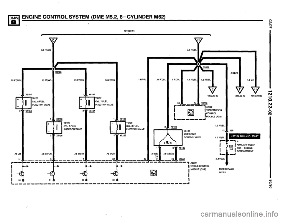 BMW 850csi 1995 E31 Electrical Troubleshooting Manual 