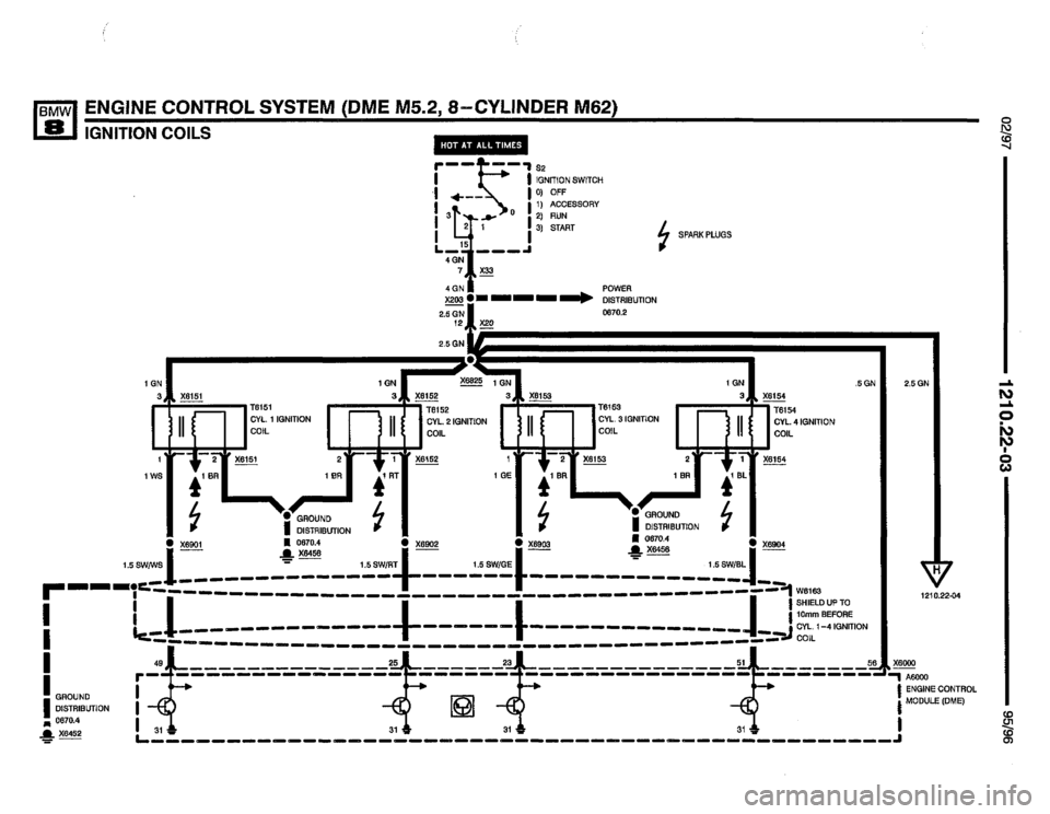 BMW 850csi 1995 E31 Electrical Troubleshooting Manual 