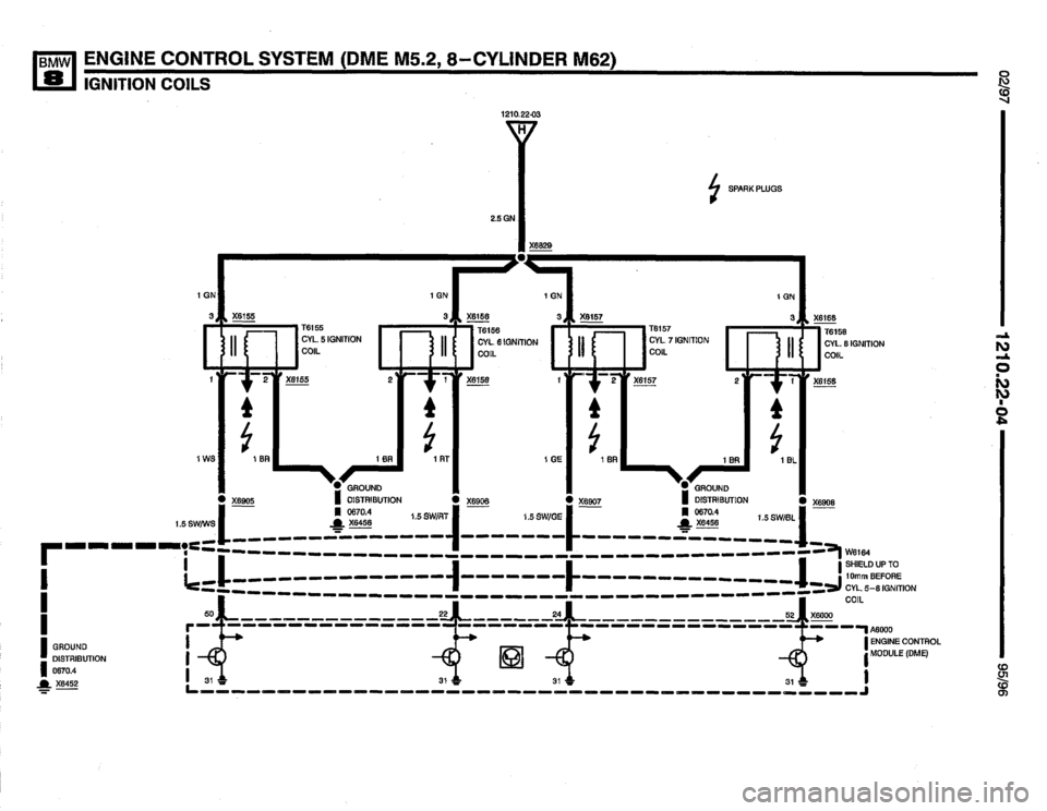 BMW 850csi 1995 E31 Electrical Troubleshooting Manual 