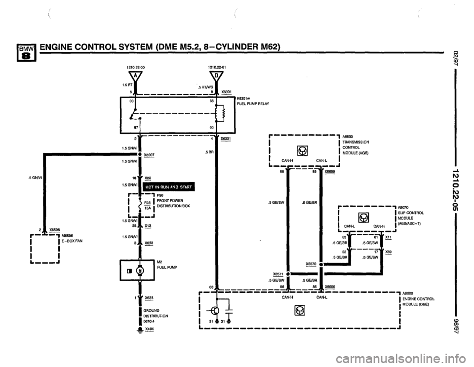 BMW 850csi 1995 E31 Electrical Troubleshooting Manual 