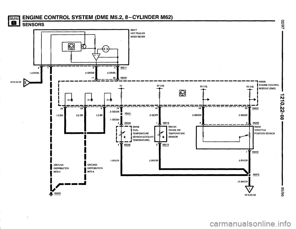 BMW 850csi 1995 E31 Electrical Troubleshooting Manual 