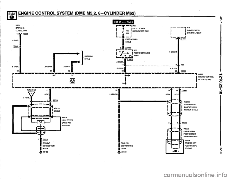 BMW 850csi 1995 E31 Electrical Troubleshooting Manual 