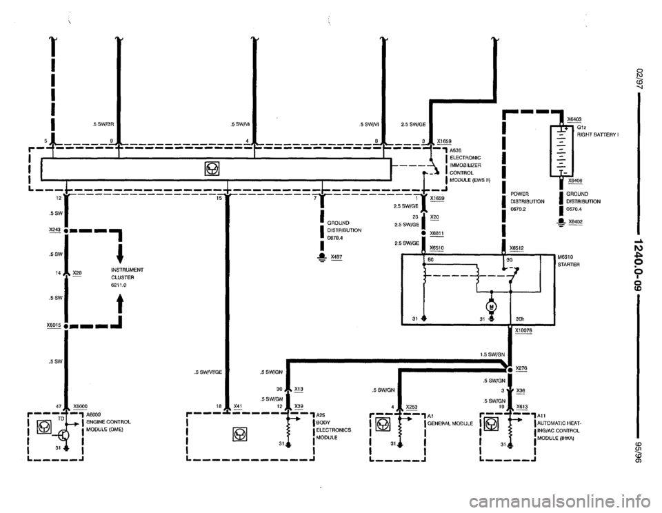 BMW 850csi 1995 E31 Electrical Troubleshooting Manual 