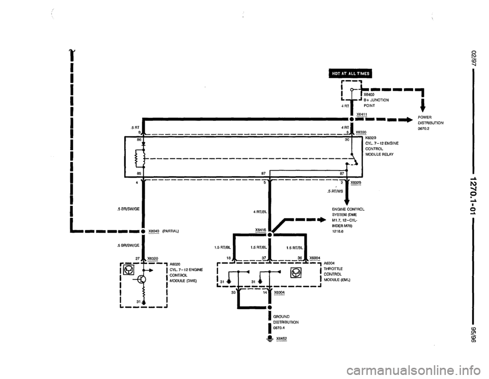 BMW 850csi 1995 E31 Electrical Troubleshooting Manual 