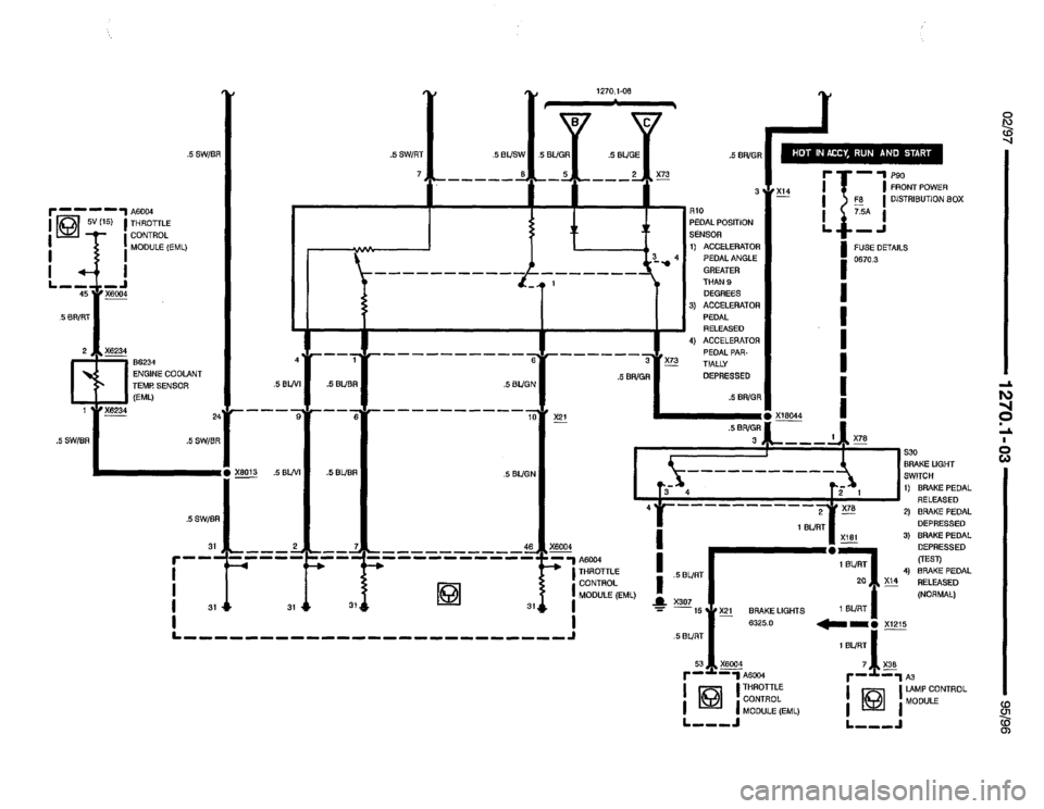 BMW 850csi 1995 E31 Electrical Troubleshooting Manual 