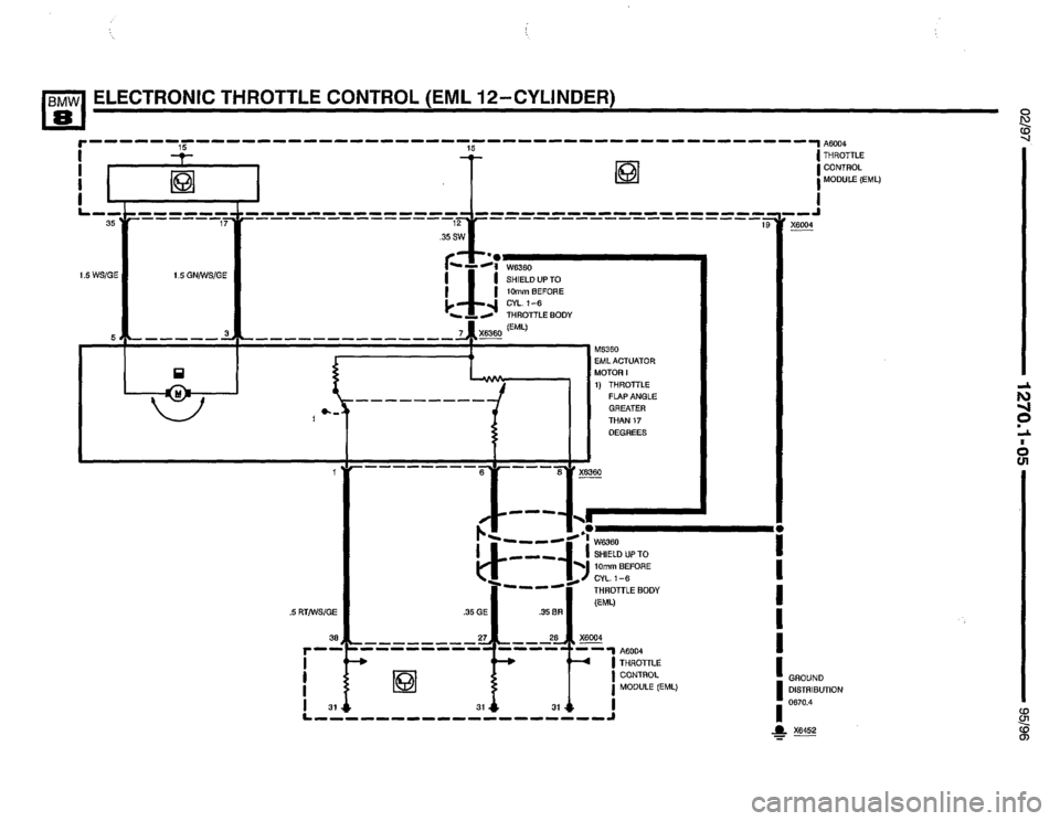 BMW 850csi 1995 E31 Electrical Troubleshooting Manual 