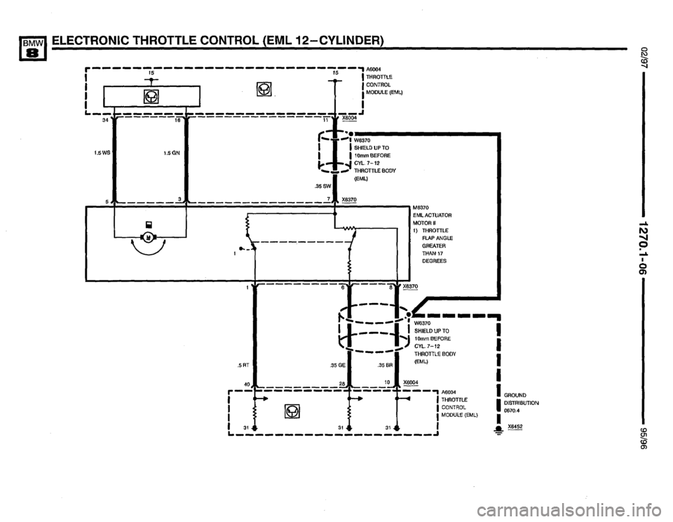 BMW 850csi 1995 E31 Electrical Troubleshooting Manual 