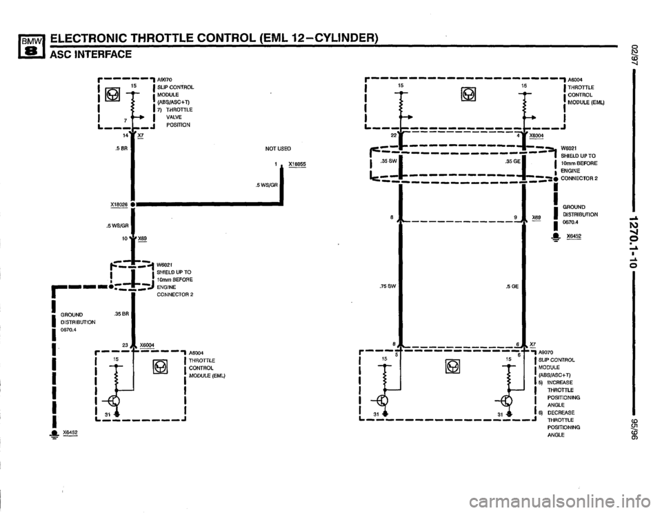 BMW 850csi 1995 E31 Electrical Troubleshooting Manual 