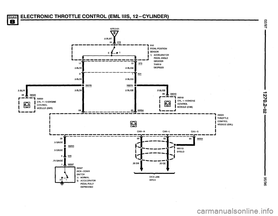 BMW 850csi 1995 E31 Electrical Troubleshooting Manual 