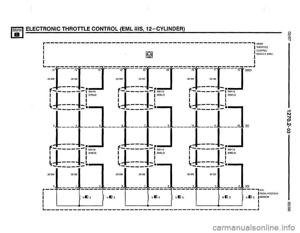 BMW 850csi 1995 E31 Electrical Troubleshooting Manual 