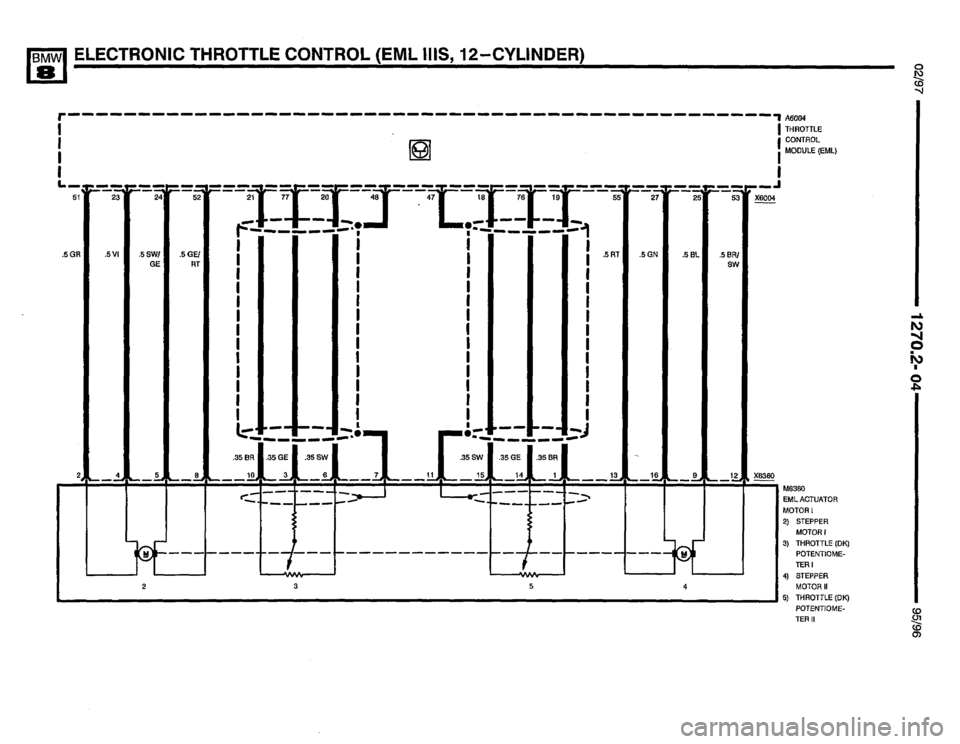 BMW 850csi 1995 E31 Electrical Troubleshooting Manual 