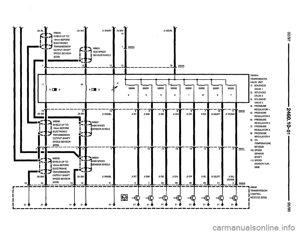 BMW 850csi 1995 E31 Electrical Troubleshooting Manual 