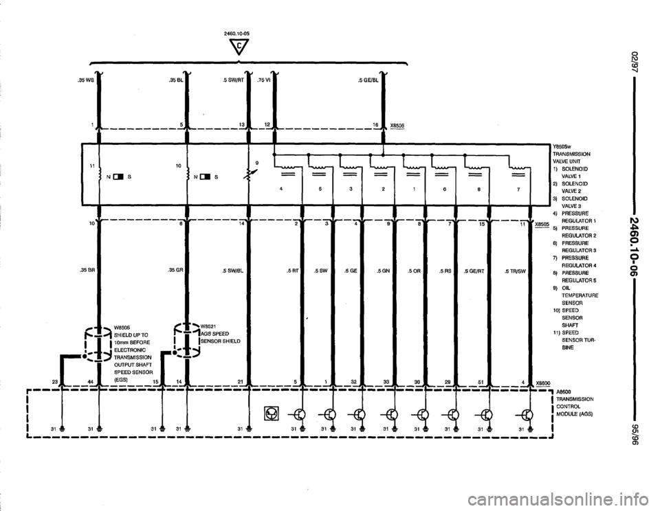 BMW 850csi 1995 E31 Electrical Troubleshooting Manual 