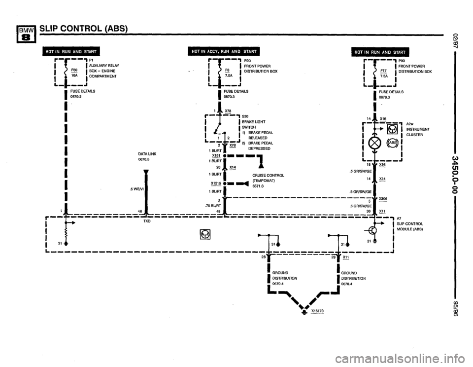 BMW 850csi 1995 E31 Electrical Troubleshooting Manual 