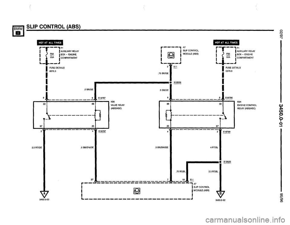 BMW 850csi 1995 E31 Electrical Troubleshooting Manual 