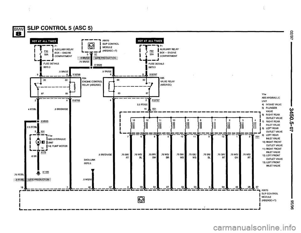 BMW 850csi 1995 E31 Electrical Troubleshooting Manual 