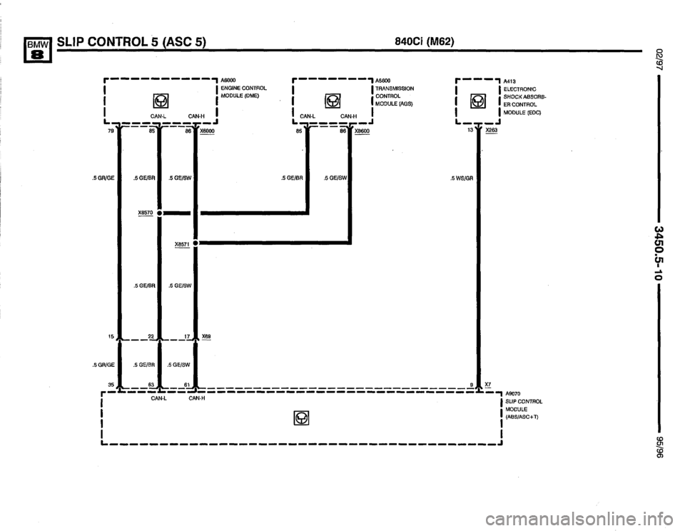 BMW 850csi 1995 E31 Electrical Troubleshooting Manual 