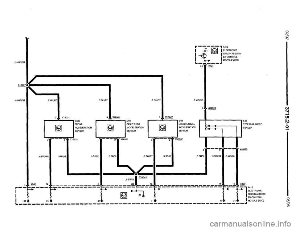 BMW 850csi 1995 E31 Electrical Troubleshooting Manual 