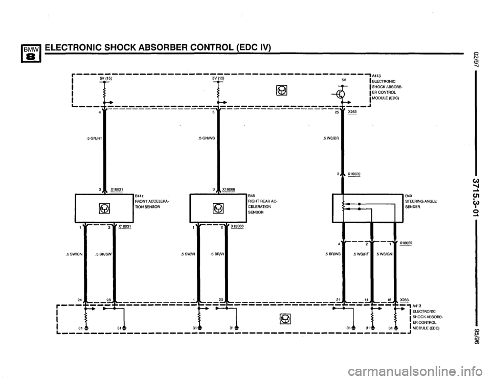 BMW 850csi 1995 E31 Electrical Troubleshooting Manual 