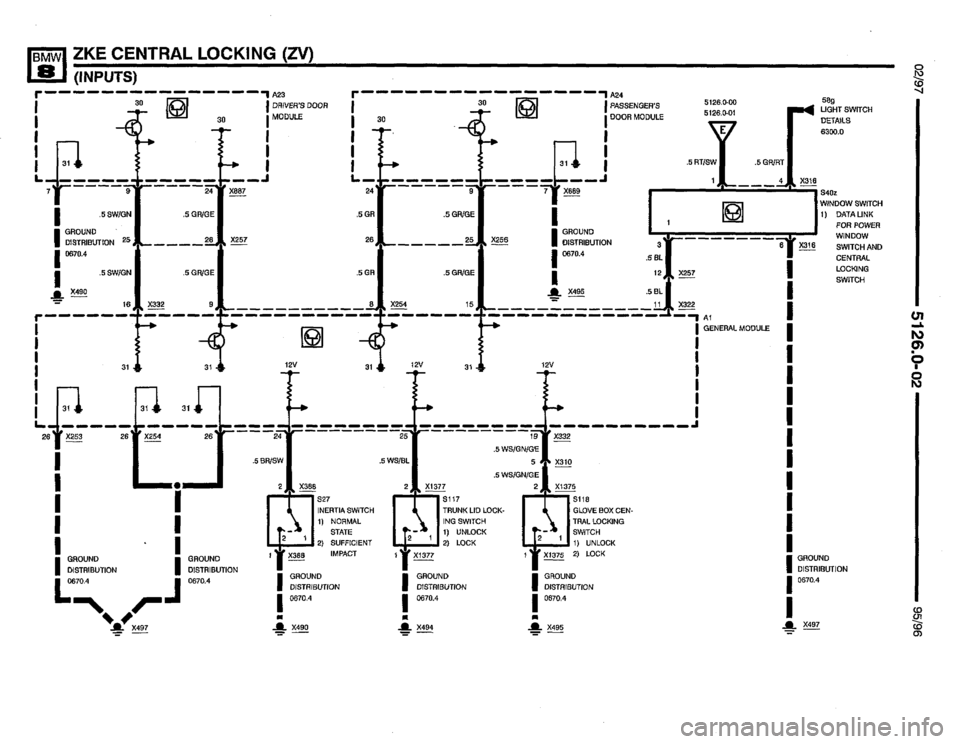 BMW 850csi 1995 E31 Electrical Troubleshooting Manual 