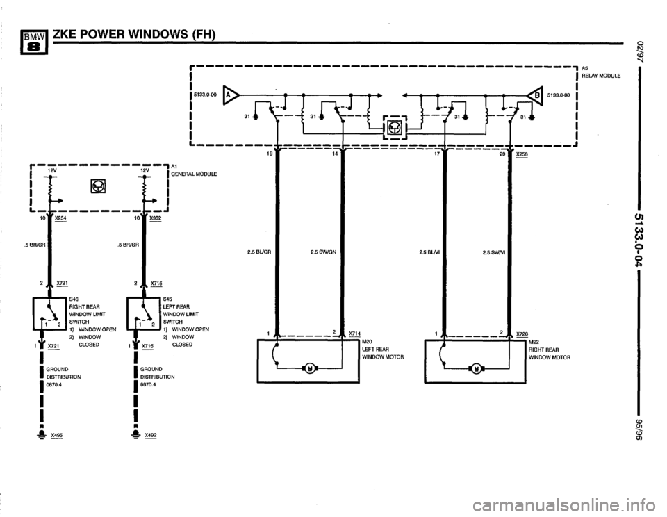 BMW 850csi 1995 E31 Electrical Troubleshooting Manual 