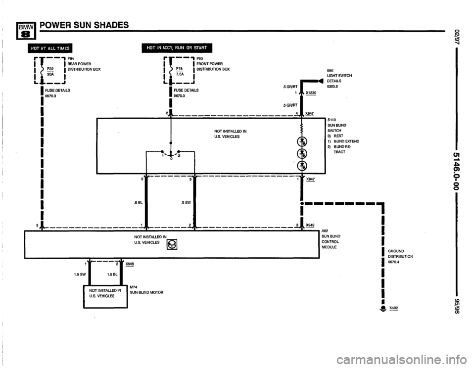 BMW 850csi 1995 E31 Electrical Troubleshooting Manual 